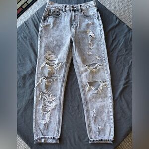American Eagle Outfitters Distressed Light Gray Jeans